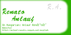 renato anlauf business card